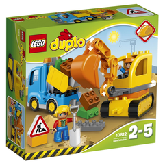 Конструктор LEGO Duplo Грузовик и гусеничный экскаватор арт.10812